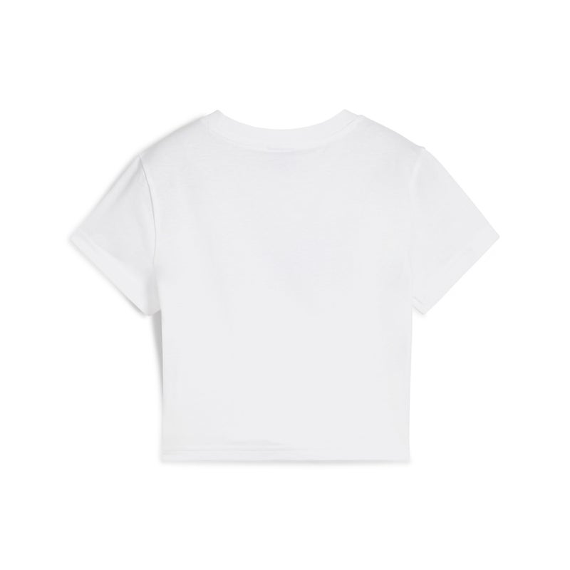 PUMA GRAPHICS Moto Baby Womens White T-Shirt - Image 5